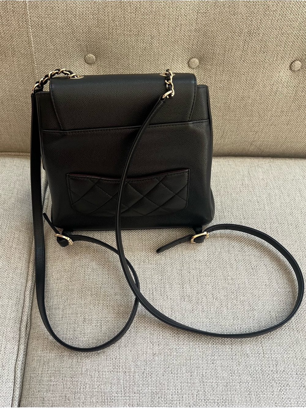 CHANEL Caviar Quilted Business Affinity Backpack Black with Receipt - Picture 7 of 16